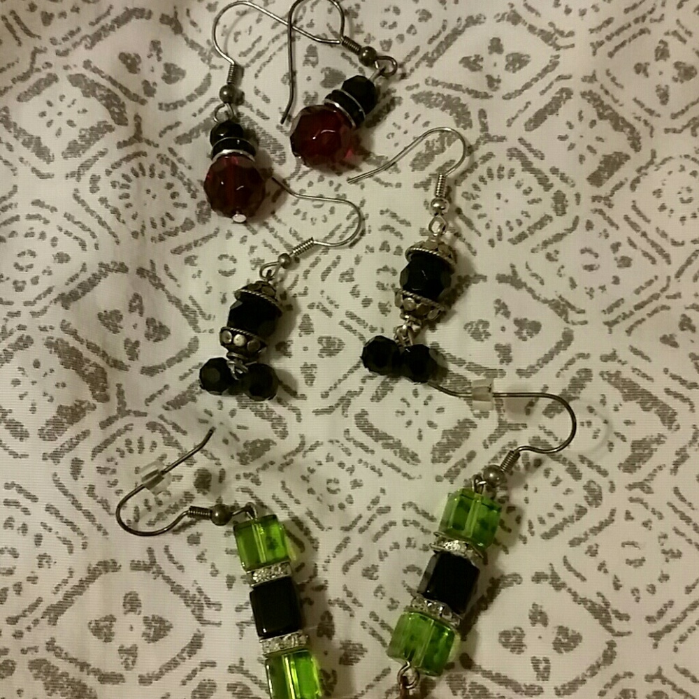 3 pr earrings